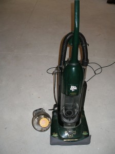 Mold in vacuum cleaner.