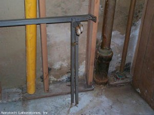 Mold in a an un finished room.